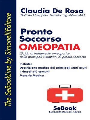 cover image of Pronto Soccorso OMEOPATIA
